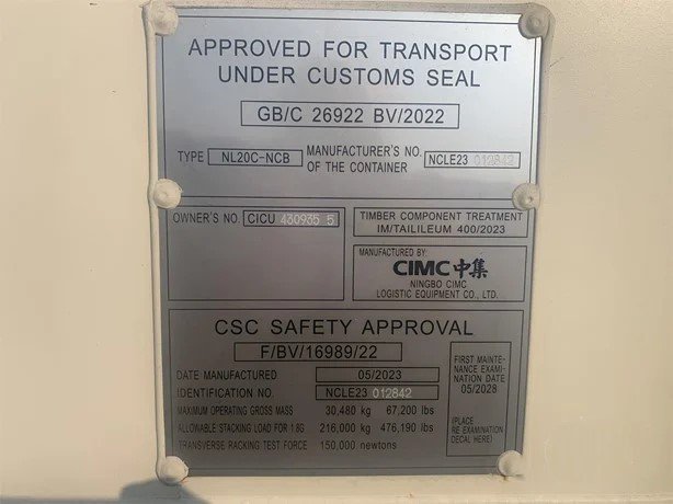 Buy 2023 CIMC 20ft