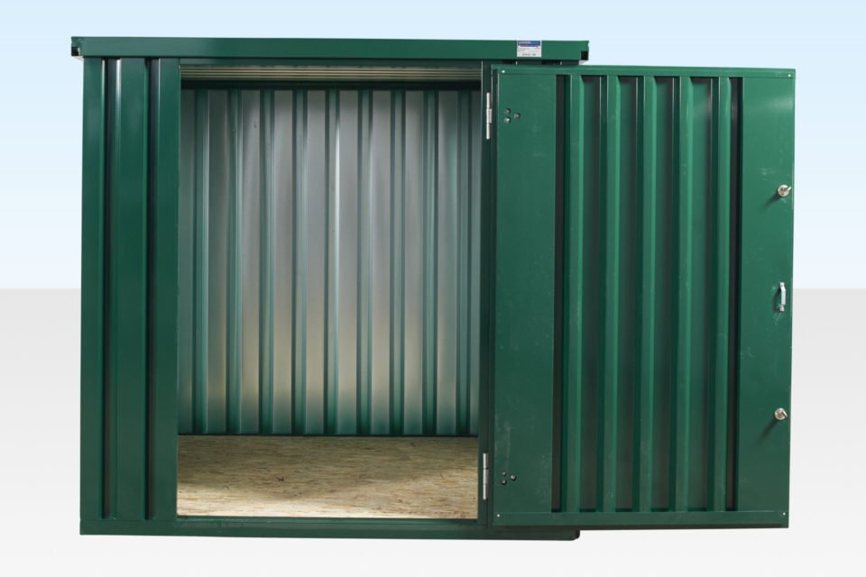 flat pack metal storage containers