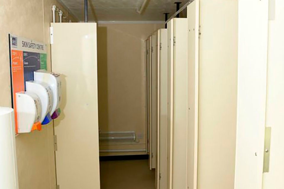 4+1 Steel Toilet Cabin 20ft x 9ft | Buy premium unit for sale - Image 2