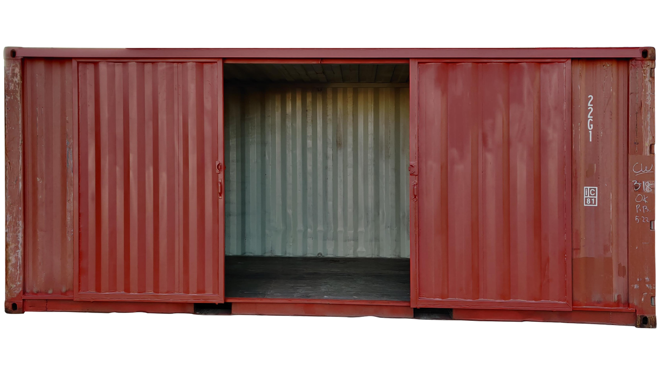 20ft Used Storage Container with Barn Doors