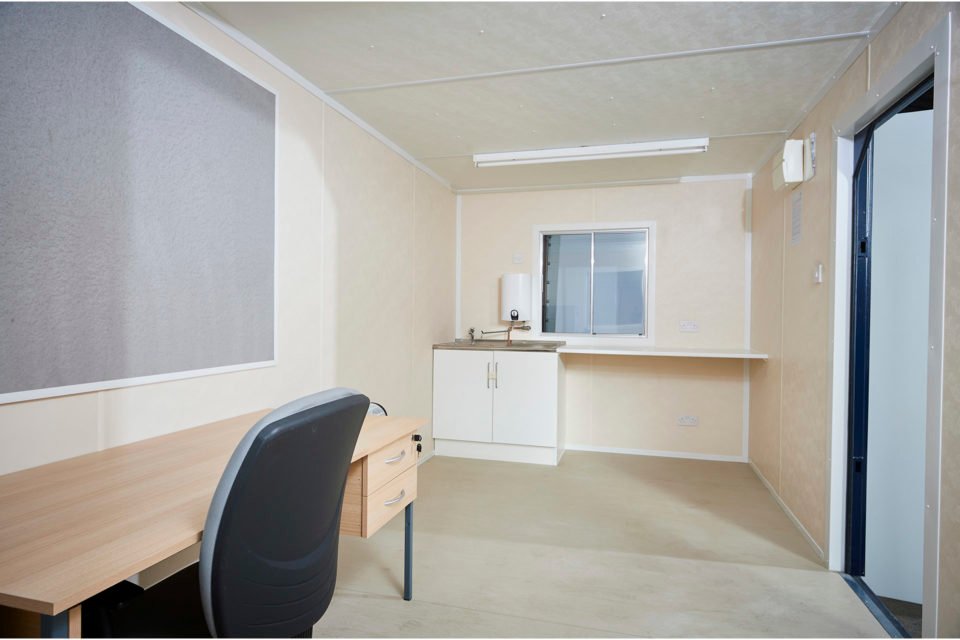 steel office/canteen cabin