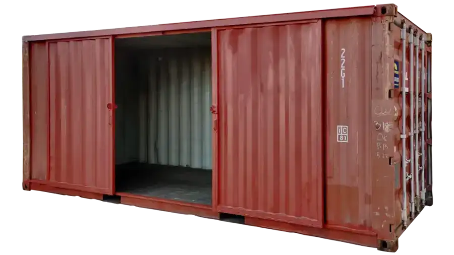20ft Used Storage Container with Barn Doors