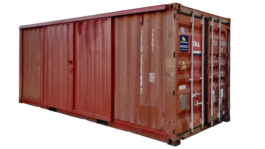 20ft Used Storage Container with Barn Doors