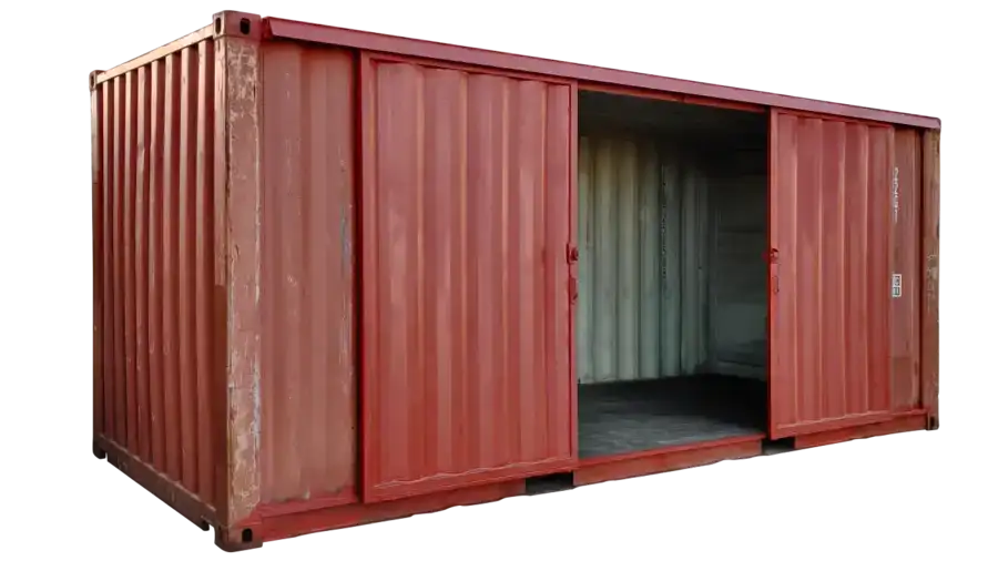 20ft Used Storage Container with Barn Doors
